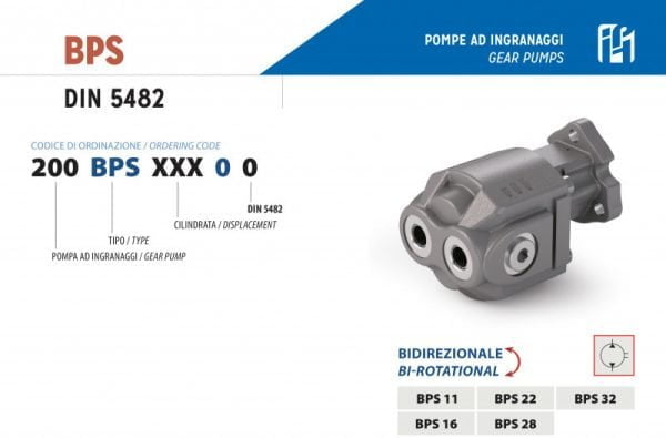 Zubové čerpadlo 11 cm³ OBOUSMĚRNÉ - řady BPS UNI 11 cm³ | HSP Partners s.r.o. - Krnov