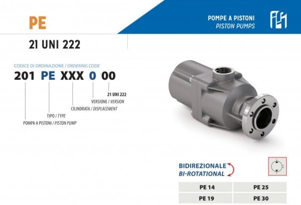 Pístové čerpadlo 14 cm³ OBOUSMĚRNÉ - řady PE UNI 14 cm³ | HSP Partners s.r.o. - Krnov