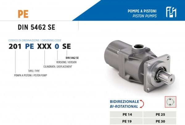 Pístové čerpadlo 30 cm³ OBOUSMĚRNÉ - řady PE ISO 30 cm³ | HSP Partners s.r.o. - Krnov