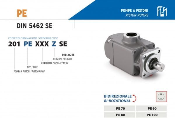 Pístové čerpadlo 70 cm³ OBOUSMĚRNÉ - řady PE ISO 70 cm³ | HSP Partners s.r.o. - Krnov