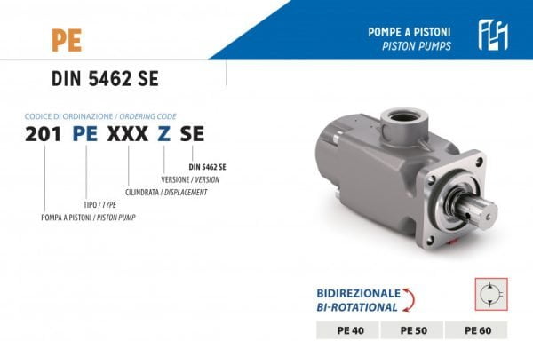 Pístové čerpadlo 40 cm³ OBOUSMĚRNÉ - řady PE ISO 40 cm³ | HSP Partners s.r.o. - Krnov