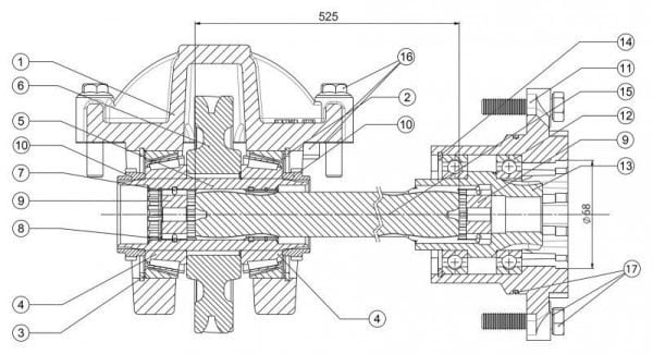 205A6640000 KIT ADATTATORE PER SCANIA GR 875-GRS 895 | HSP Partners s.r.o. - Krnov