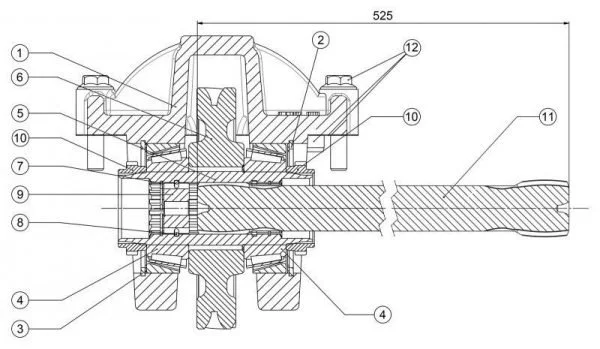 205A6670000 KIT ADATTATORE PER PTO SERIE 428 SU SCANIA GR 875-GRS 895