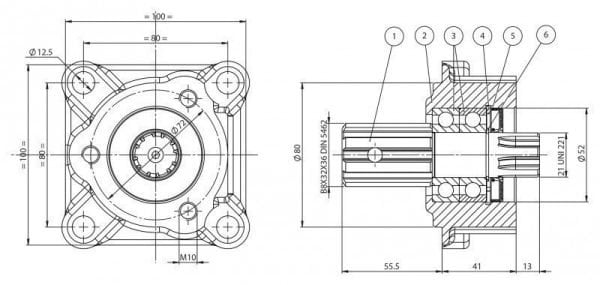 352X0500000 KIT MTG. POMPE 3F | HSP Partners s.r.o. - Krnov