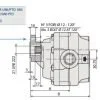 Zubové čerpadlo 130 cm³ LEVÉ - řady FZH UNI 130 cm³ - Image 3