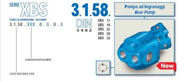 Zubové čerpadlo 11 cm³ OBOUSMĚRNÉ - řady 3158 UNI 11 cm³ | HSP Partners s.r.o. - Krnov