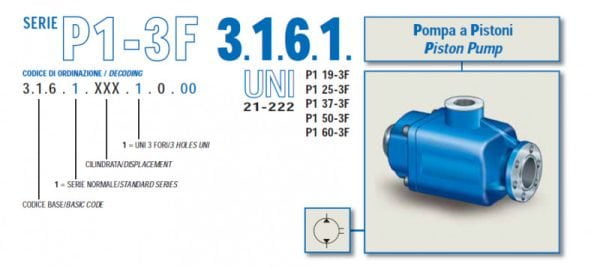 Pístové čerpadlo 19 cm³ OBOUSMĚRNÉ - řady 3161 UNI 19 cm³ | HSP Partners s.r.o. - Krnov