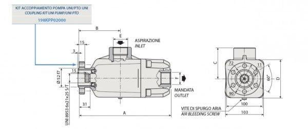 Pístové čerpadlo 60 cm³ OBOUSMĚRNÉ - řady PE UNI 60 cm³ | HSP Partners s.r.o. - Krnov